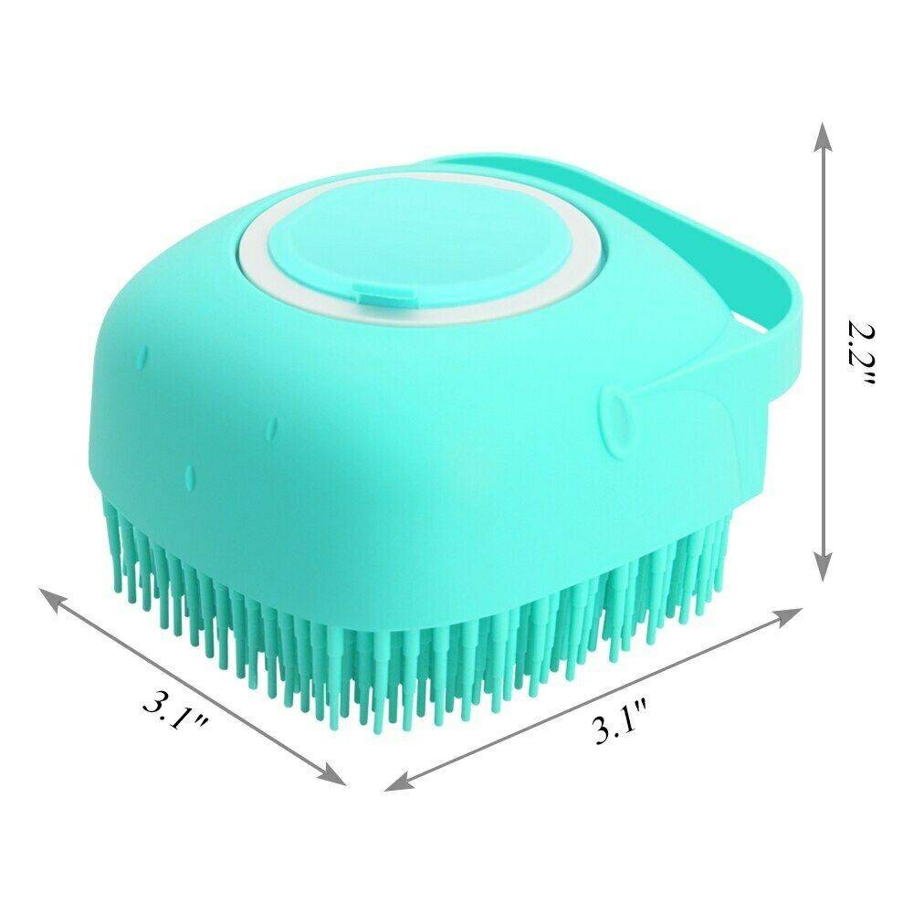 Silicond Bath Body Brush Shower Scrubber With Dispenser Soft Massager For Teenager and Pet