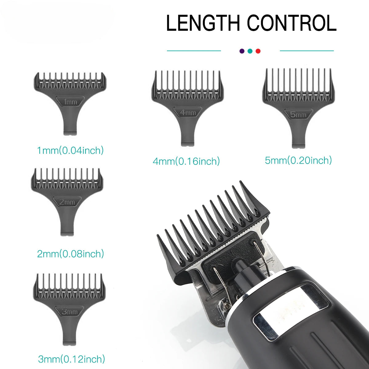 Hair Clipper Rechargeable Hair Trimmer Cordless Hair Cutting Machine Bald Head Haircut Electric 0mm Cutting Blade