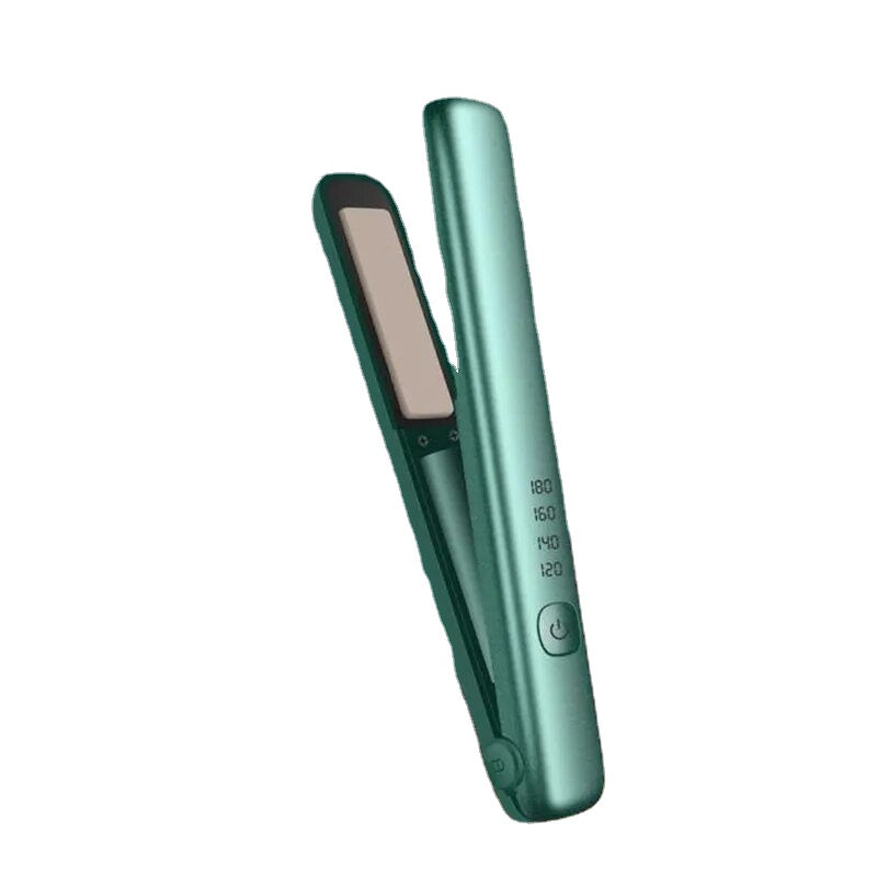 USB Rechargeable Portable Mini Wireless Curling Iron Dual-Purpose Four-Speed Temperature Regulating Hair Straightener