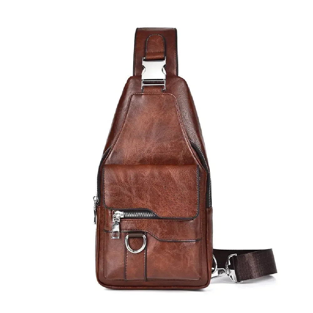 Men Cross Body Bag Sling Backpack Fashion Retro Travel Male Side Messenger Shoulder Chest Bag