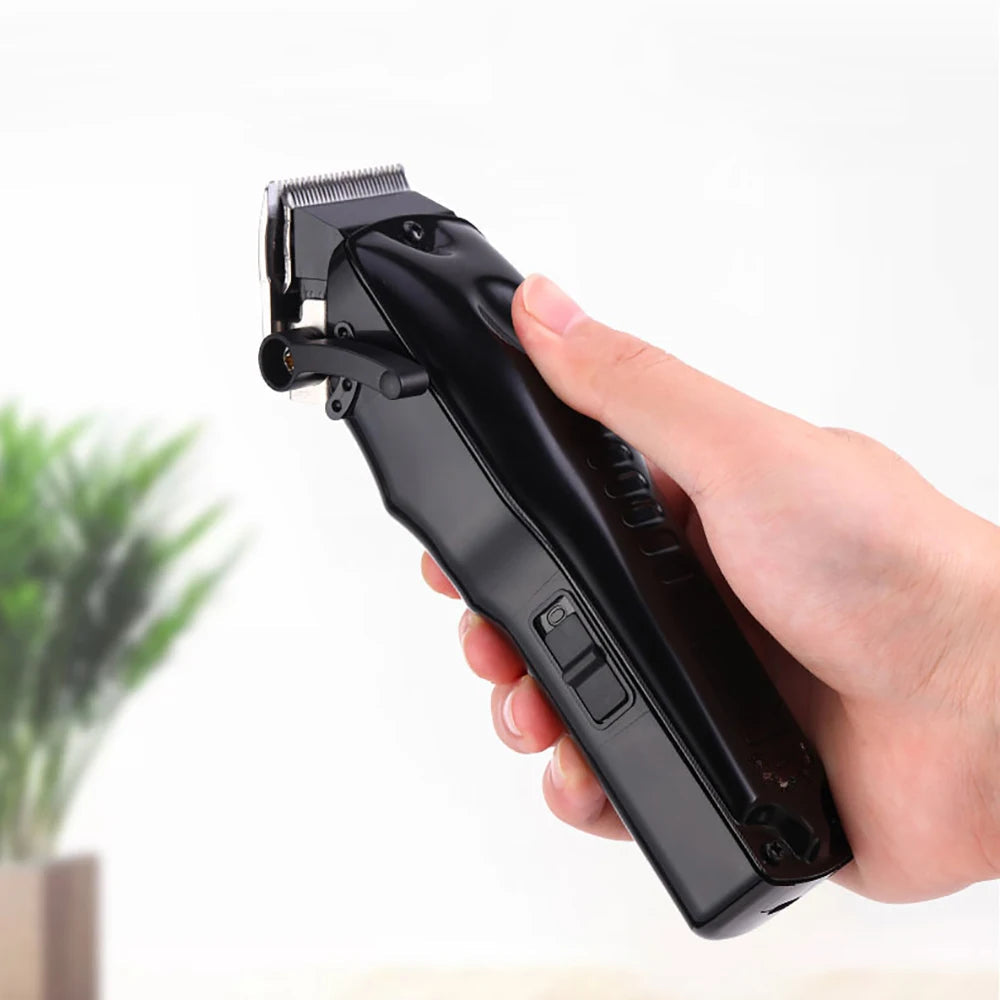 8W Barber Hair Clipper Fade Blade Hair Trimmer Men Rechargeable Cordless Electric Taper Hair Cutting Machine LCD Display