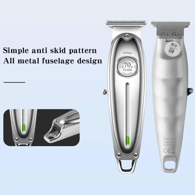 Electric Barber Full Metal Professional Hair Trimmer For Men Beard Hair Clipper Finishing Hair Cutting Machine