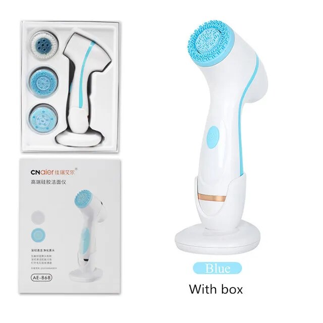 Cleansing Brush Sonic Face Rotating Cleansing Brush Facial Spa System Can Deeply Clean and Remove Blackheads