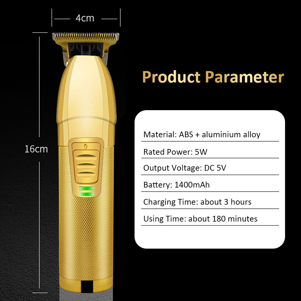 Hair Clipper Electric Hair Trimmer Cordless Shaver Beard Trimmer 0mm Men Barber Waterproof Hair Cutting Machine for Men