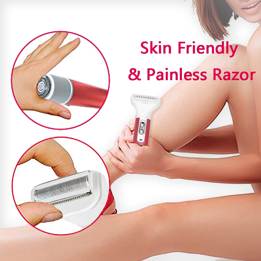 5 in 1 Electric Hair Remover Rechargeable Lady Shaver Nose Hair Trimmer Eyebrow Shaper Leg Armpit Bikini Trimmer Women Epilator