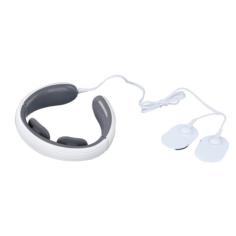 Electric Neck Massager Pulse Back 6 Modes Heating Shoulder EMS Muscle Massage Trainer Relaxation Pain Relief Tools