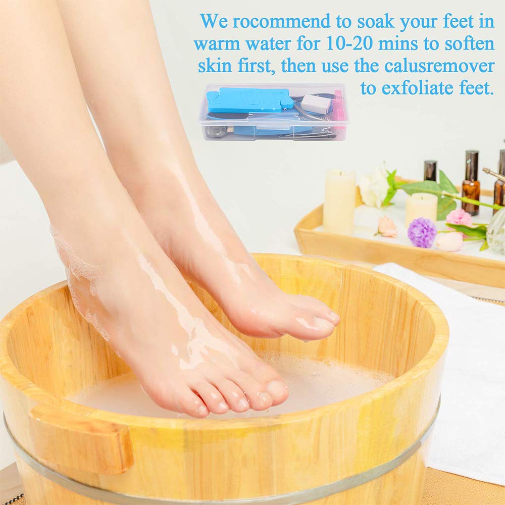 Pedicure Kit 20 in 1 Blue Stainless Steel Professional Pedicure Tools Set Foot Rasp Peel Callus Dead Skin Remover Foot Care