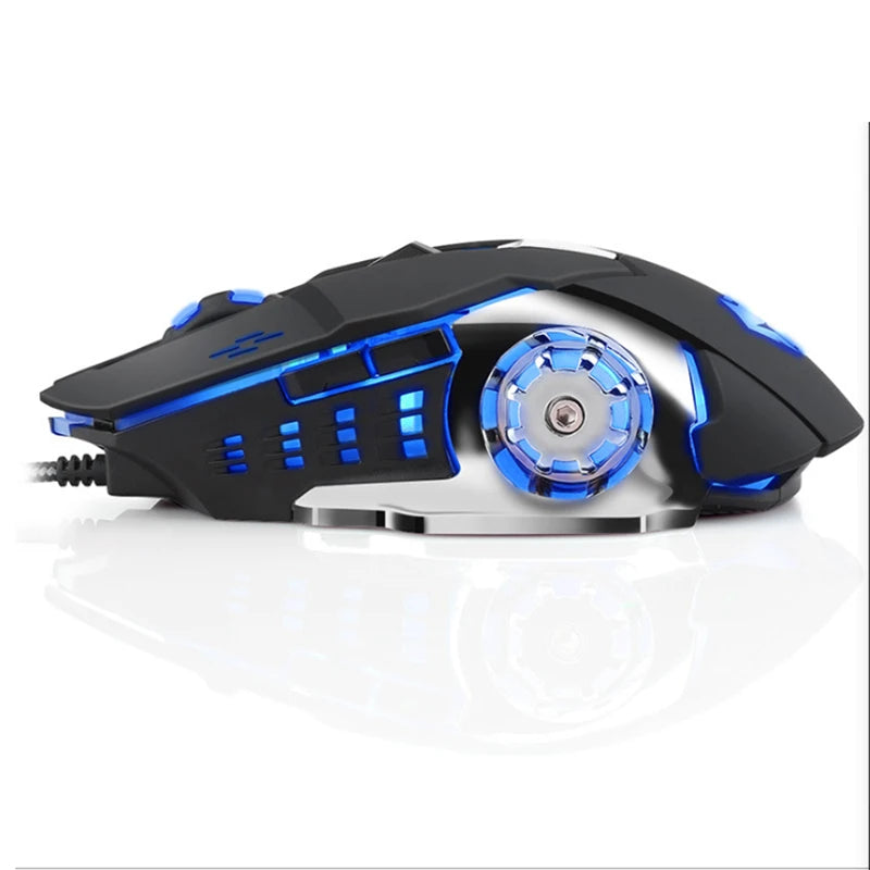 Gaming Mouse Wired(3200 DPI) Breathing Light Ergonomic Game USB Computer Mice RGB Gamer Desktop Laptop PC Gaming Mouse