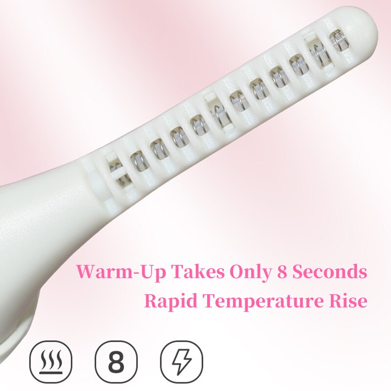 Portable Electric Heated Eyelash Curler Women Makeup Irons Brush Natural Curling Long Time Lasting Beauty Tools With LED Display