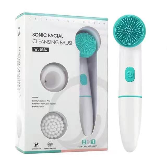 Electric Face Clean Brush Sonic Vibration Massage Facial Cleansing Blackhead Remover Deep Cleaning Washing Skin Care Tool