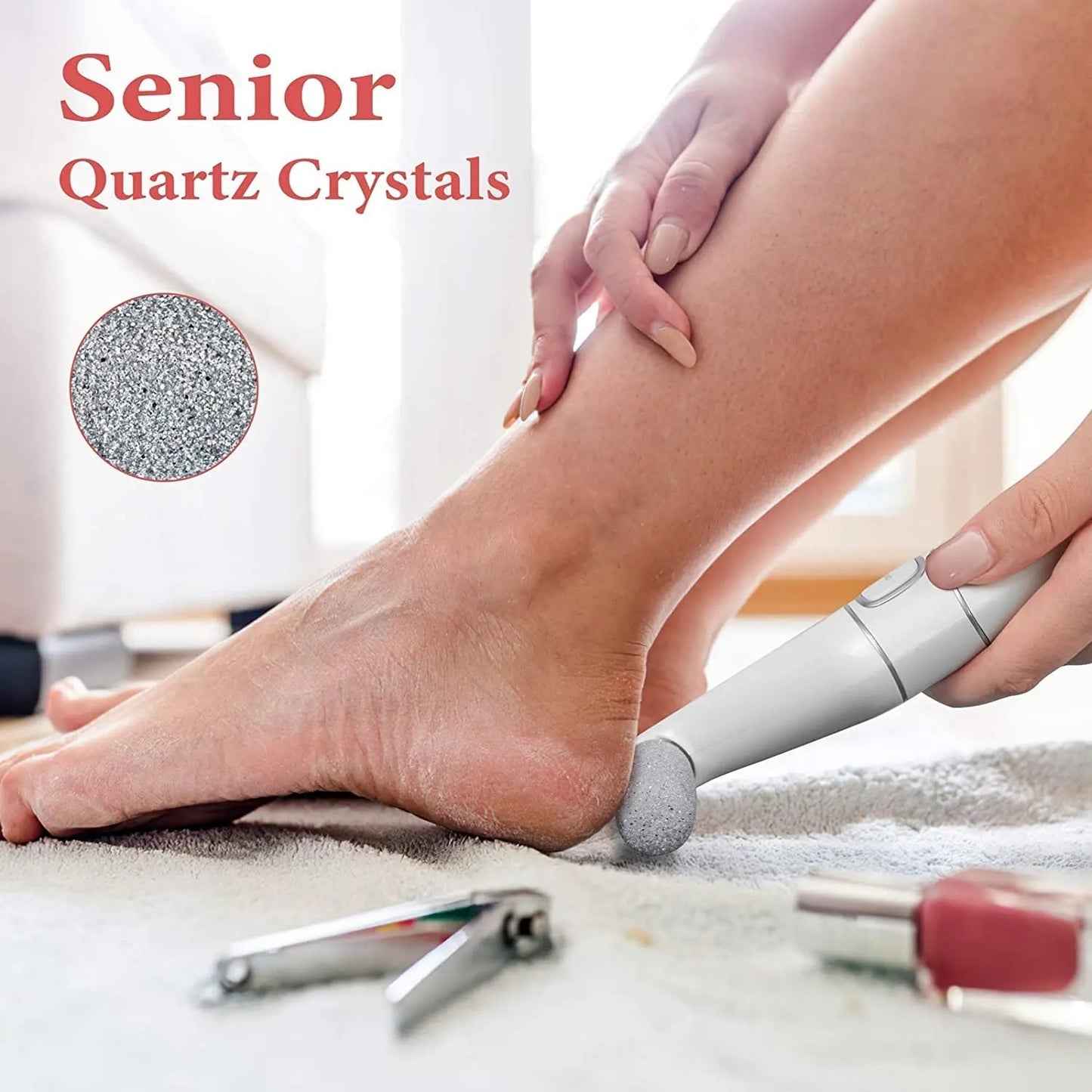 Electric Foot Grinder Vacuum Callus Remover Foot Pedicure Tools Rechargeable Foot Files Clean Tools Polished Nails For Dead Skin