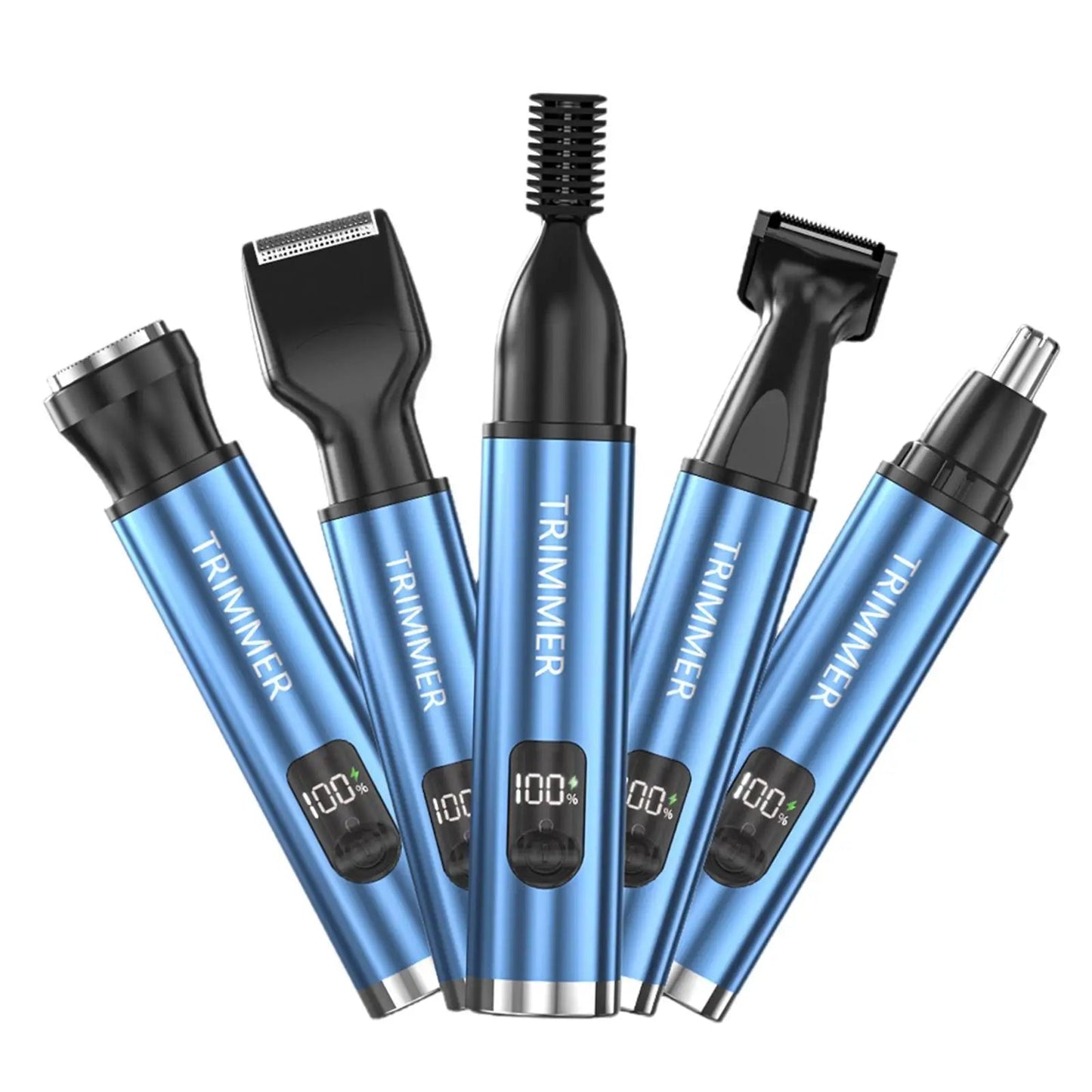 Nose Hair Trimmer for Men Body Hair Removal Professional USB Rechargeable 5 in 1 Electric Shaver for Underarms Eyebrow Nose Ear