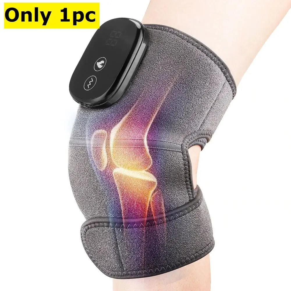 Electric Heating Knee Massager Far Infrared Joint Elbow Knee Pad Vibration Massage Knee Pain Relief Health Care