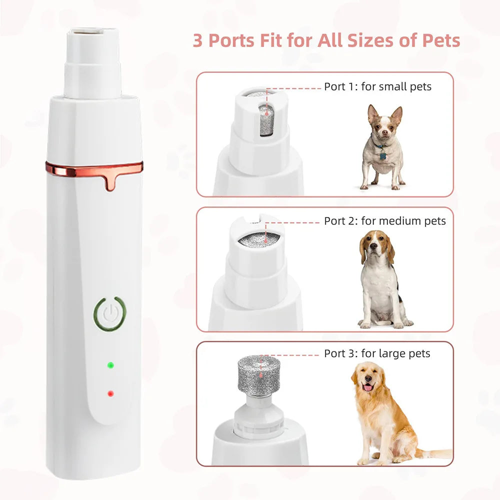 4in1 Cat Dog Nail Cutter Dog Hair Cutting Machine Professional Pet Electric Shaver Silent Puppy Hair Care Supplies