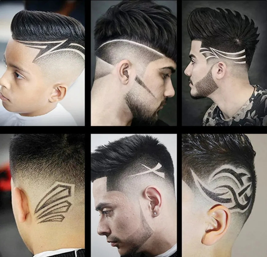 Rechargeable Cordless Hair Clipper Men Grooming Professional Electric Hair Clipper Beard Haircut Edge Sketch