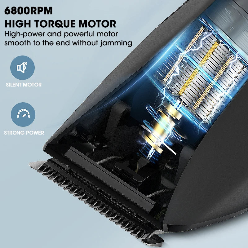 Men's Electric Groin Hair Trimmer Pubic Hair Trimmer Body Grooming Clipper Bikini Epilator Rechargeable Shaver Razor