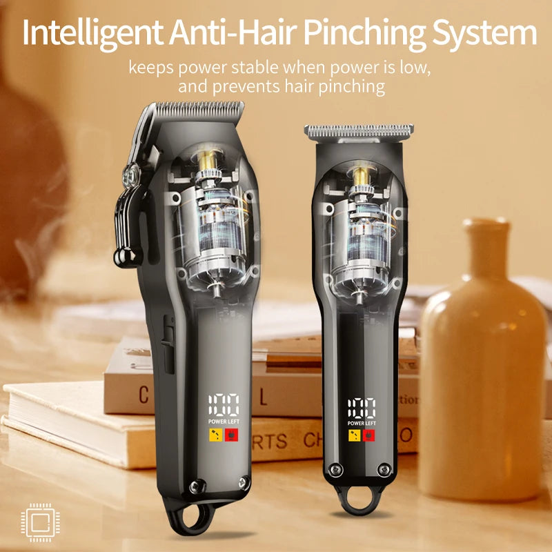 Professional Men's Electric Hair Clipper Multifunctional Hair Trimmer USB Rechargeable Electric Push Cutting Styling Tool