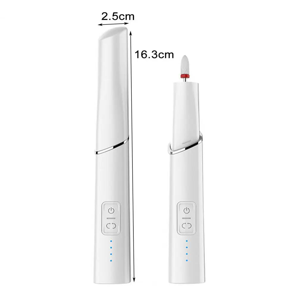 Electric Manicure Drill Set Wireless Rechargeable Nail Drill Low Noise Vibration 4 Speeds ABS Shell DIY Nail Polisher for Home