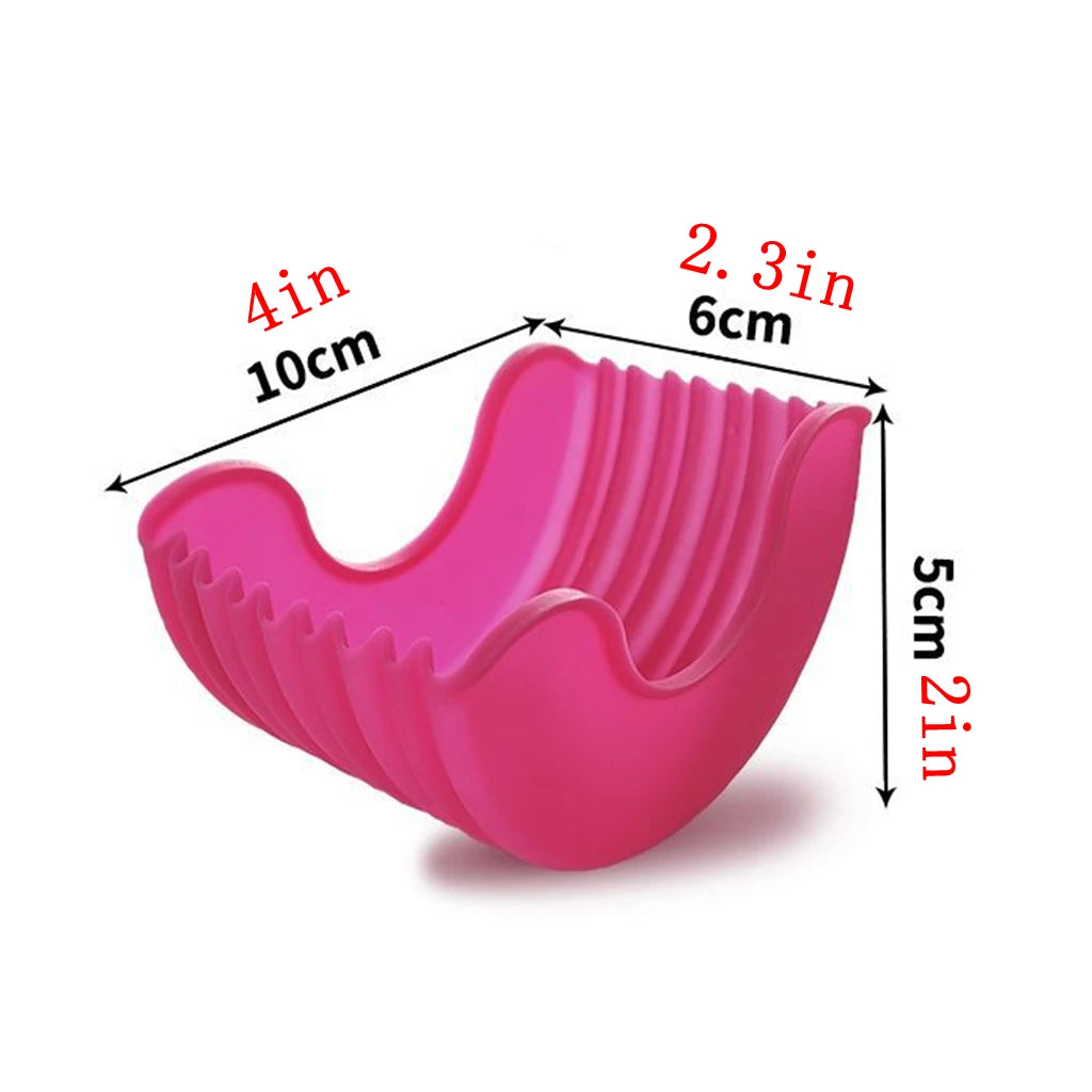 Adjustable 4Pcs Silicond Retractable Burger Fixed Box Hamburger Holder For 4 Inch Burger Buddy Reusable Clip Rack