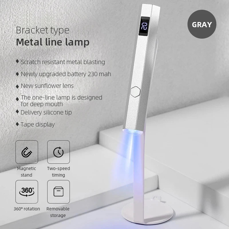 Handheld Nail Dryer Gel Lamp Small Nail Polish Fast Dry Mini Portable Adhesive Glue USB Led Lamp Manicure Tool UV Detector