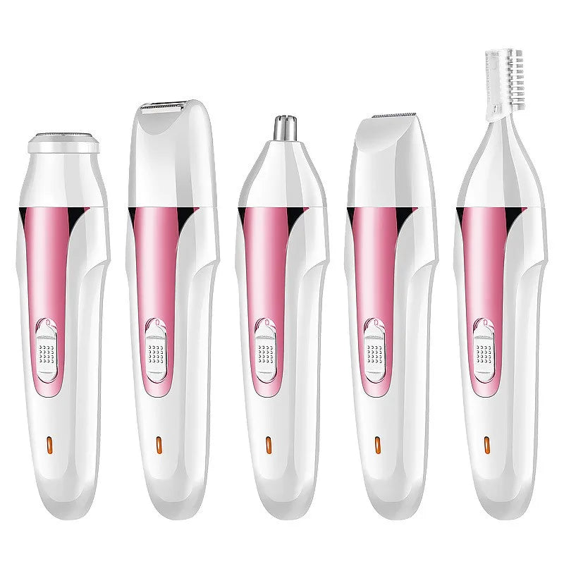 Multifunction Electric Epilator 5 in 1 Women Face Underarm Bikini Hair Removal Device Remover Mini Female Shaver Eyebrow Trimmer