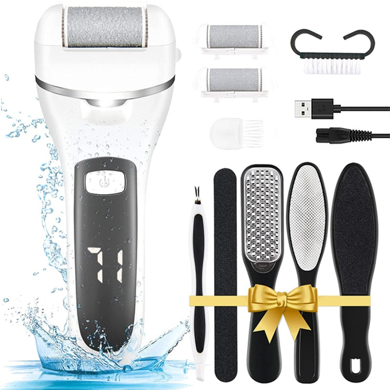Portable Electric Foot File Callus Remover USB Rechargeable Foot Care Machine Heels Pedicure Dead Skin Remove with LED Display