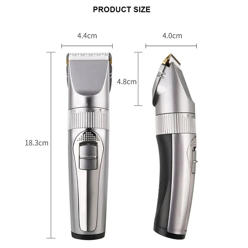 Professional Barber Hair Clipper Electric Shave Razor Finish Cutting Machine Beard Rechargeable Trimmer Shaver