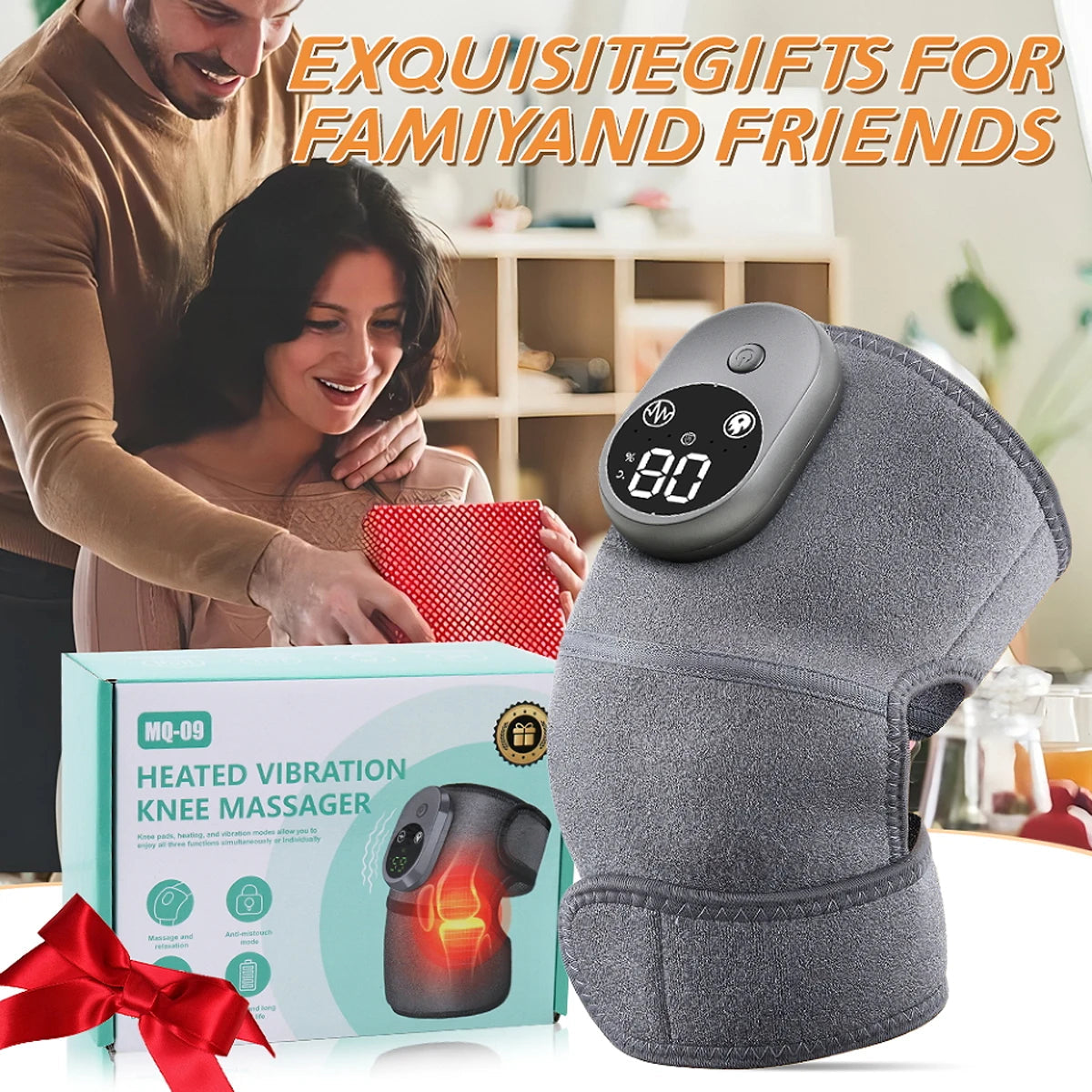 Portable Electric Heating Knee Pads, Old Cold Legs Intelligent Temperature Control Warming Hot Compress Knee Joint Elbow