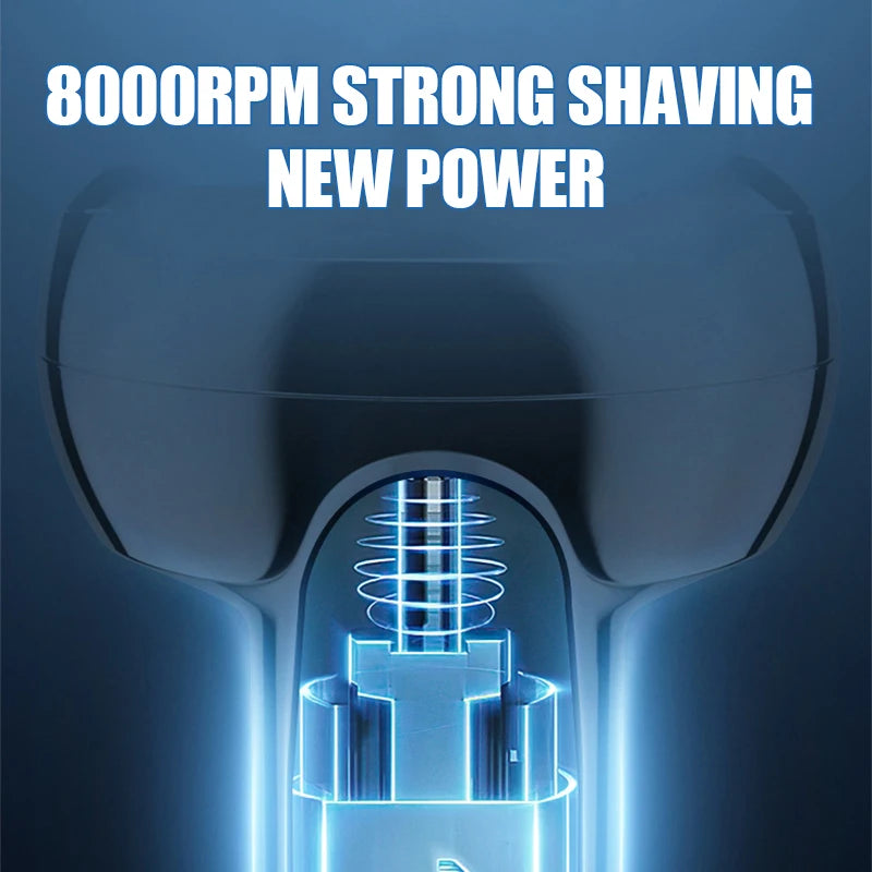 Travel Mens Shaver Mini Electric Razor for Men USB Rechargeable Beard Shaver Small Size Shavers Compact Razor Wet Dry Use