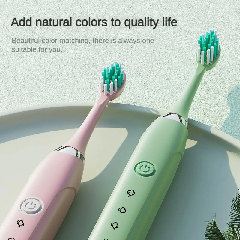 Sonic Electric Toothbrush IPX7 Waterproof Dupont Soft Bristles USB Quick Charge 5 Modes Dental Teeth Whitening Kit Tooth Brush