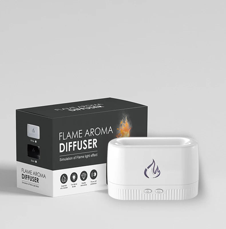 Flame Aromatherapy Machine Humidifier Home Office Hotel Essential Oil Diffuser Humidifier