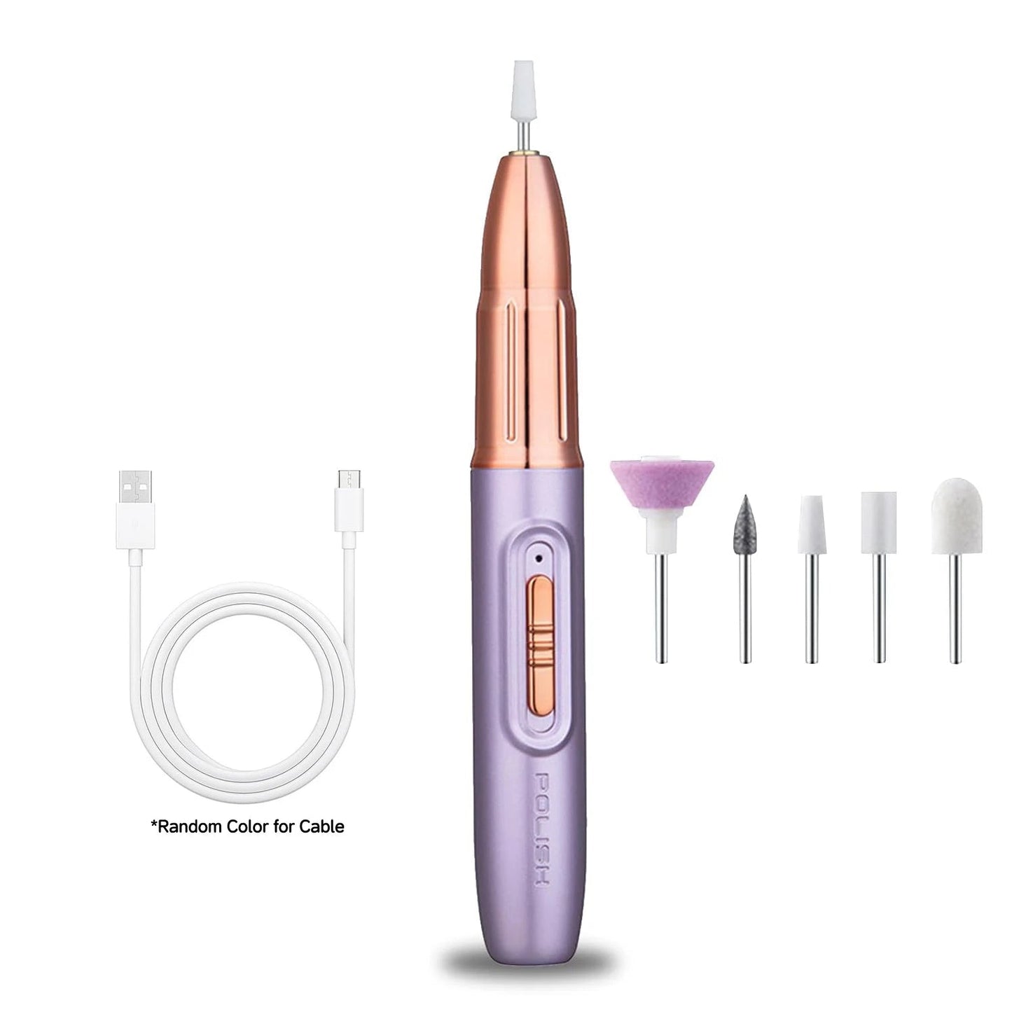 Rechargeable Electric Nail File for Beginner Portable Electric Nail Drill for Home Manicure