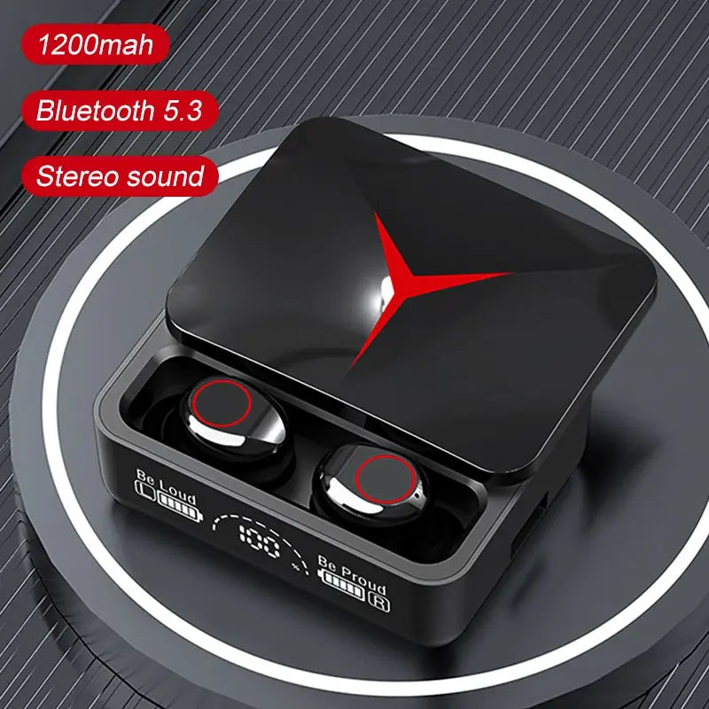 Bluetooth Earphones Slide Cover Charging Case Led Gaming Lights 3D Sound Long Battery Life Game Mode Instant Connection