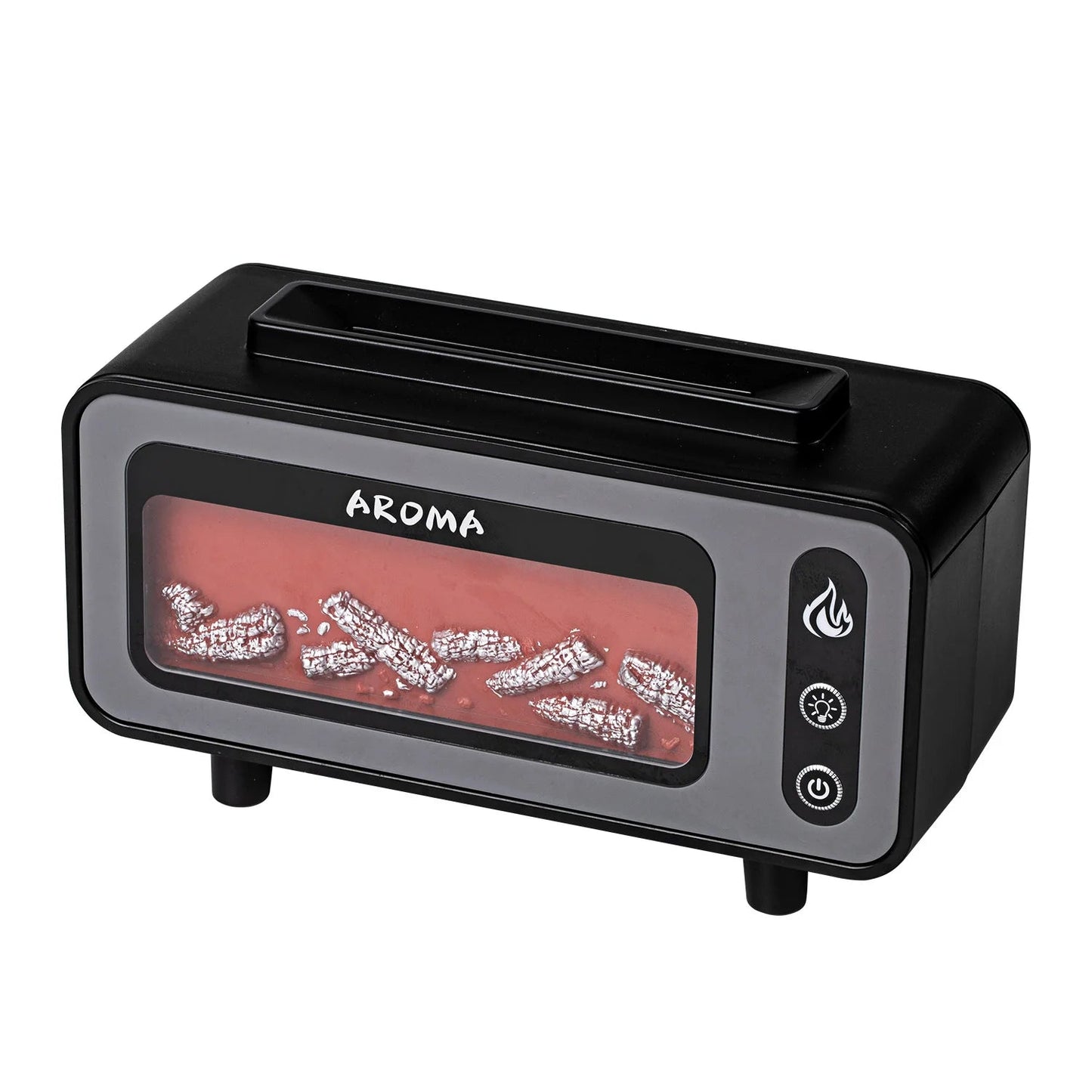 Fireplace Diffuser 7 Colors LED Ultrasonic Aroma Essential Oil 3D Simulated RGB Fire Flame Air Humidifier for Home Office Use