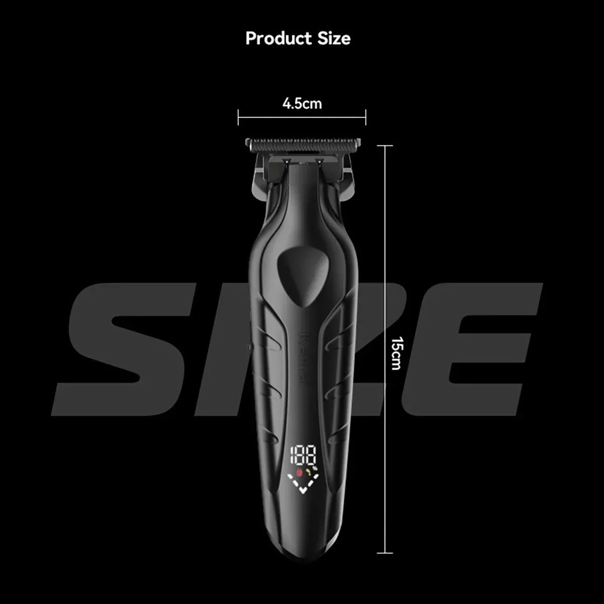 Professional Hair Trimmer 7500RPM Motor Barber Finish Machine Powder Metallurgy Ceramic Blade Salon Oil Head Hair Clipper