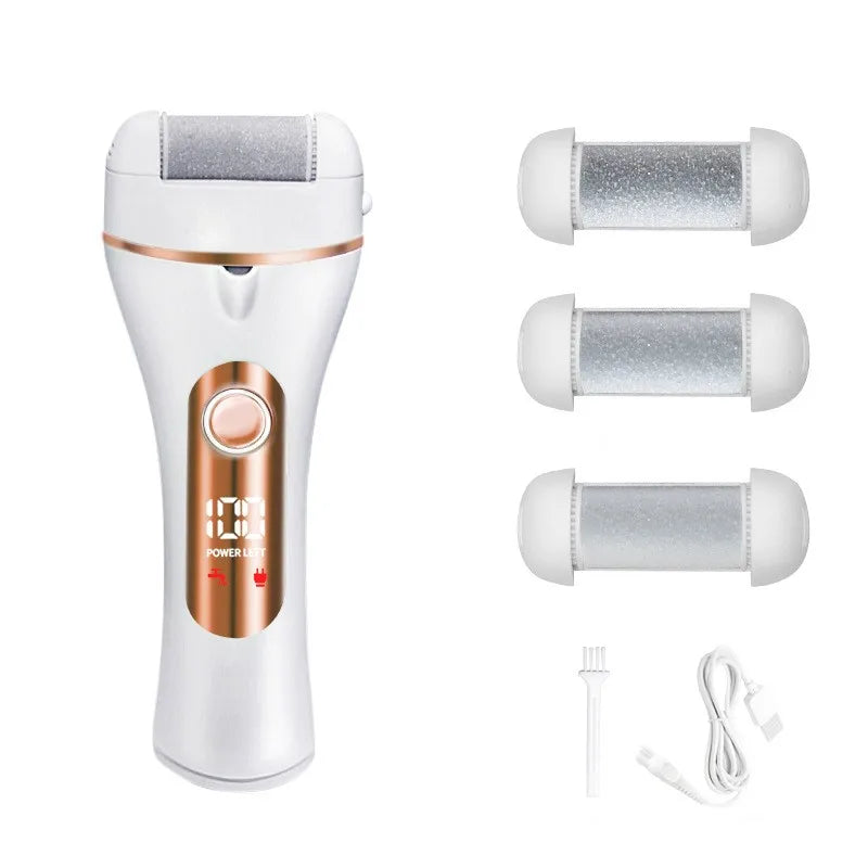 Electric Foot File Digital Display Electric USB Waterproof Washing and Grinding Pedicure To Remove Calluses and Dead Skin