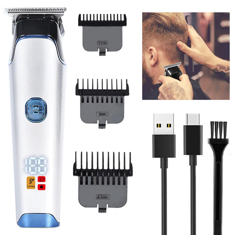 Pro Rechargeable Cord Cordless Hair Clippers for Men Woman with Smart Charge Technology for Convenient at Home