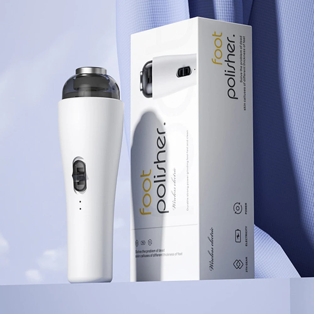 Wireless Electric Foot File Pedicure Tool Grinding USB Rechargeable Hard Dead Skin Remover for Feet Grinder Heel Exfoliator