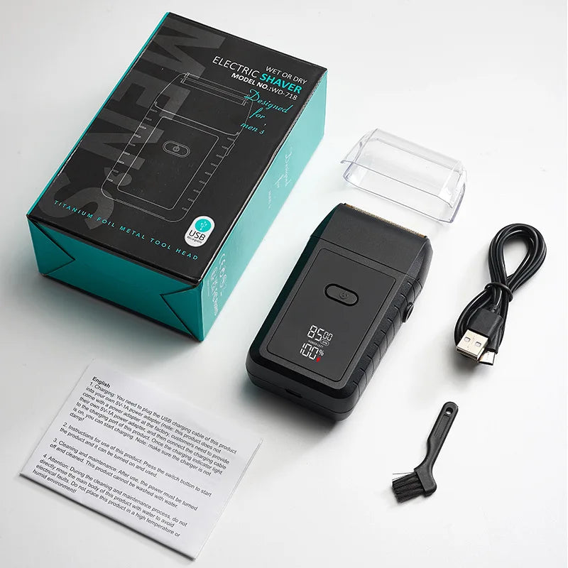 Electric Razor Electric Shaver Rechargeable Shaving Machine for Men Shaver Beard Razor Beard Hair Trimmer