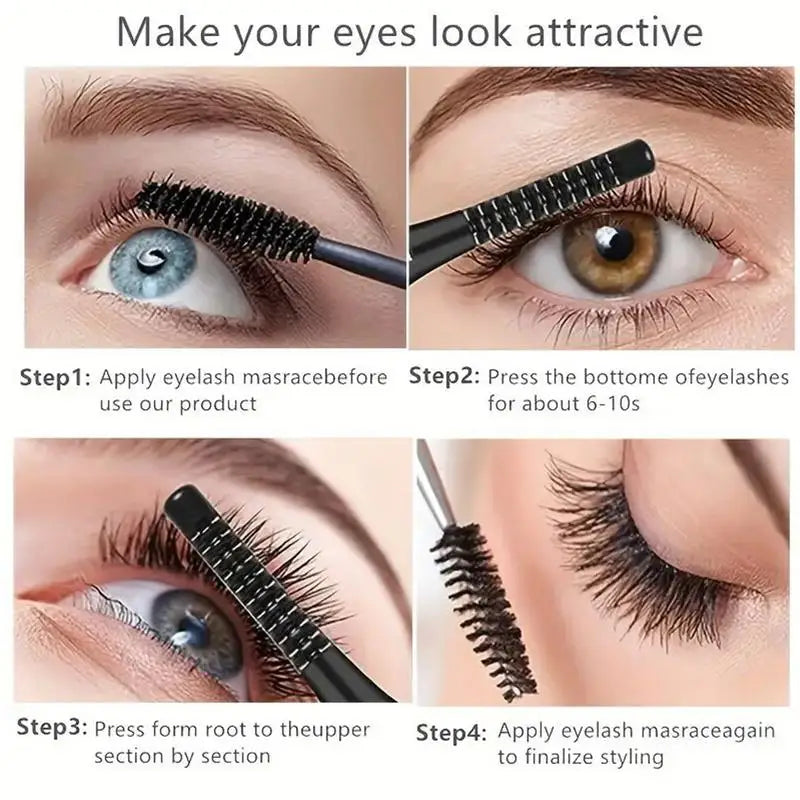 Heated Lash Curler USB Rechargeable Electric Eyelash Curler Wand Intelligent Memory Function Eyelash Curling Tool For Travel