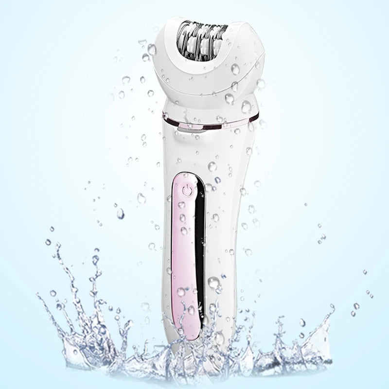 Women Electric Epilator Face Female Shaver Facial & Body Hair Removal Lady Leg Shaving Machine Rechargeable 5in1 Set