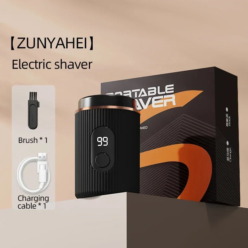 Electric Shaver Portable USB Charging Smart Digital Display Men's Shaver Easy Travel Facial Shaver Body Hair Trimmer Men's Gift