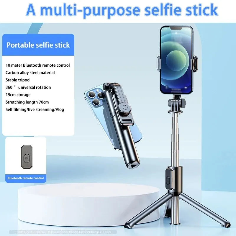Portable Tripod for Mobile Phone Selfie Stick With Remote Control Telescopic Phone Bluetooth Stick For Huawei iPhone Android