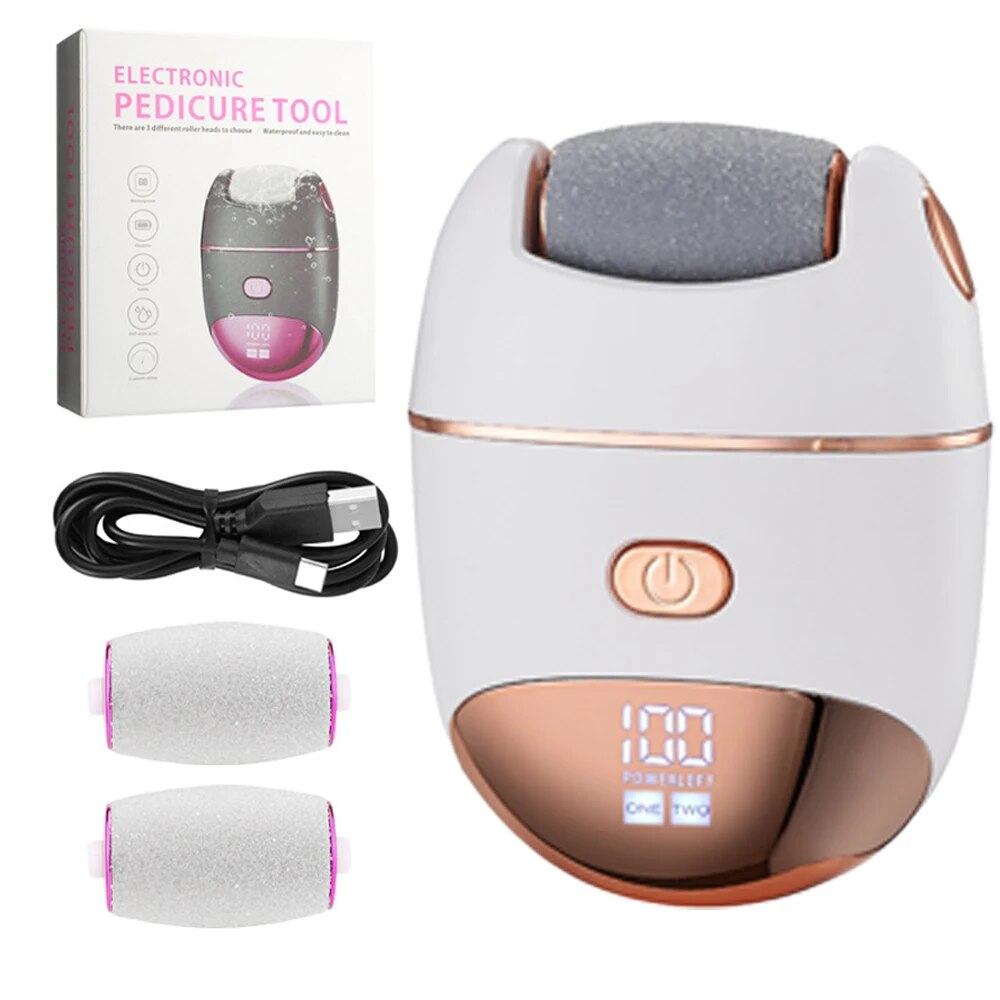 USB Rechargeable Electric Foot File Foot Callus Remover Machine Pedicure Device Feet Care Tools For Heels Hard Dead Skin Removal