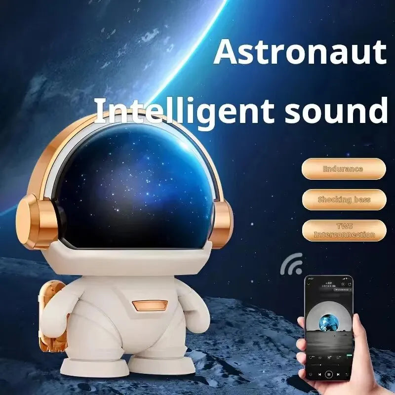 Astronaut Bluetooth Speaker Mini Portable HIFI Stereo Subwoofer Sound Box Desktop Decoration Small Speaker