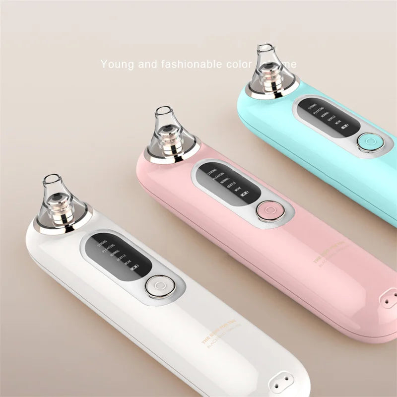 Electric Pore Nose Cleaner Portable Mini Facial Whitehead Blackhead Remover Vacuum Machine Deep Face Cleaning Tool