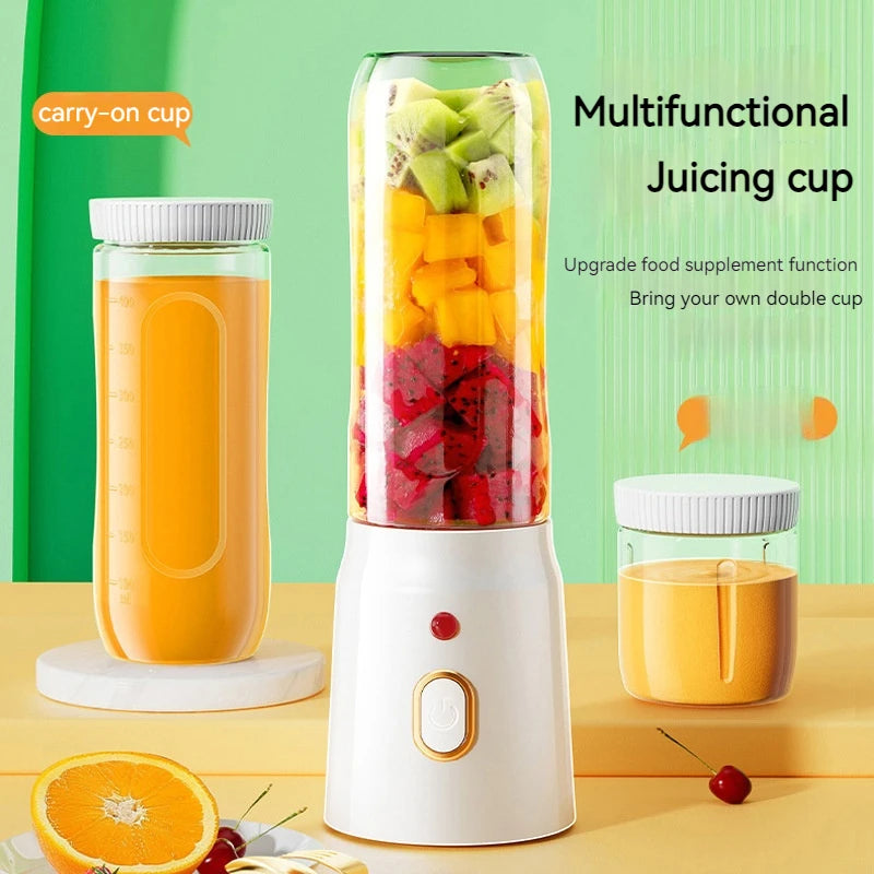 Mini Portable Blender Electric Fruit Juicer Machine for Orange Food Kitchen Small Auxiliary Ice Crushing Household