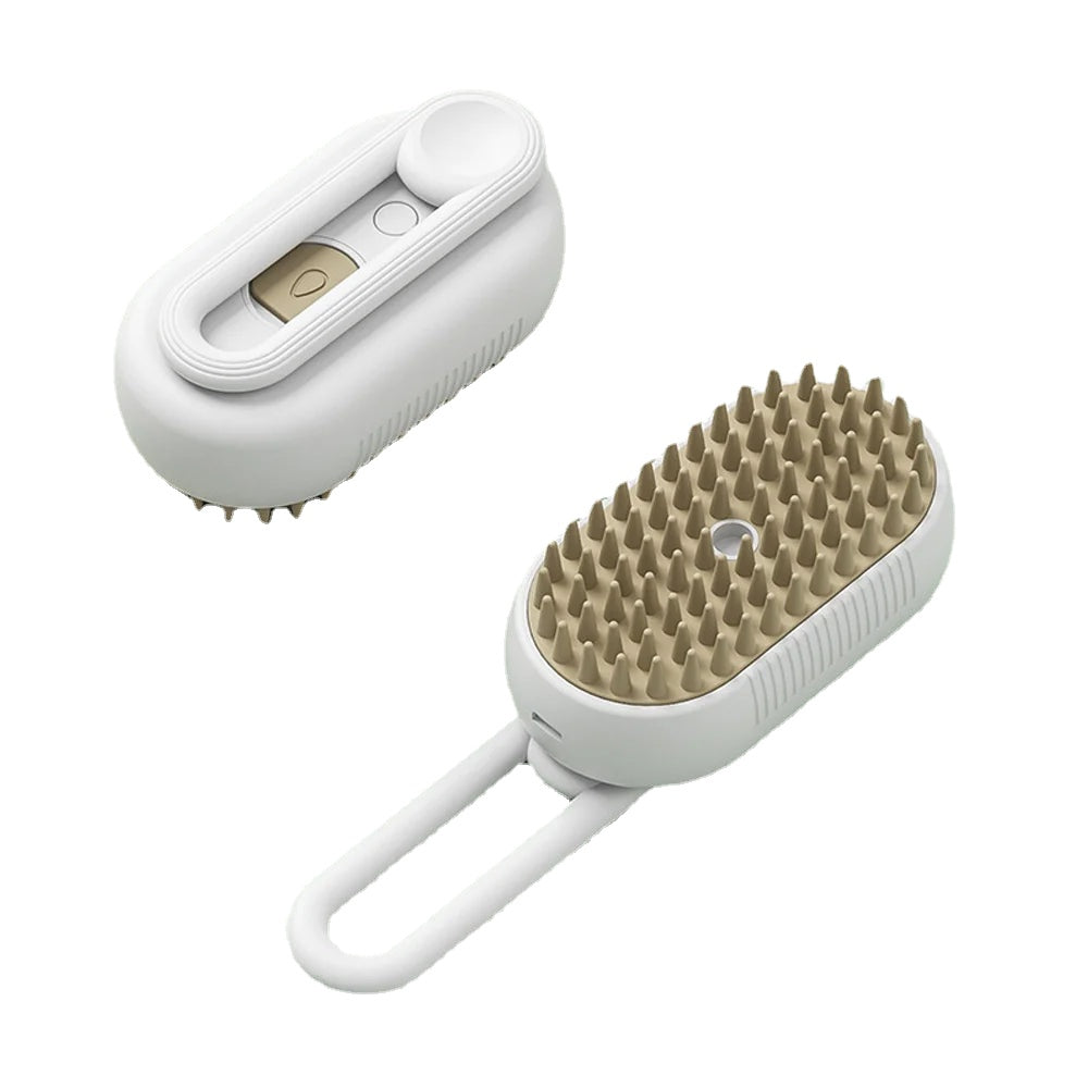 Steamy Cat Brush 3 in 1 Electric Anti-splashing Cat Brush with Steam Spray for Massage Pet Grooming Comb Hair Removal Combs