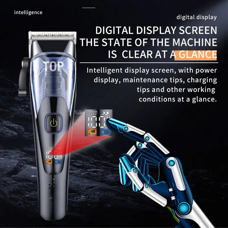 Professional Hair Clipper Adjustable Hair Trimmer For Men Barber Shop Electric Beard Haircut Machine Rechargeable