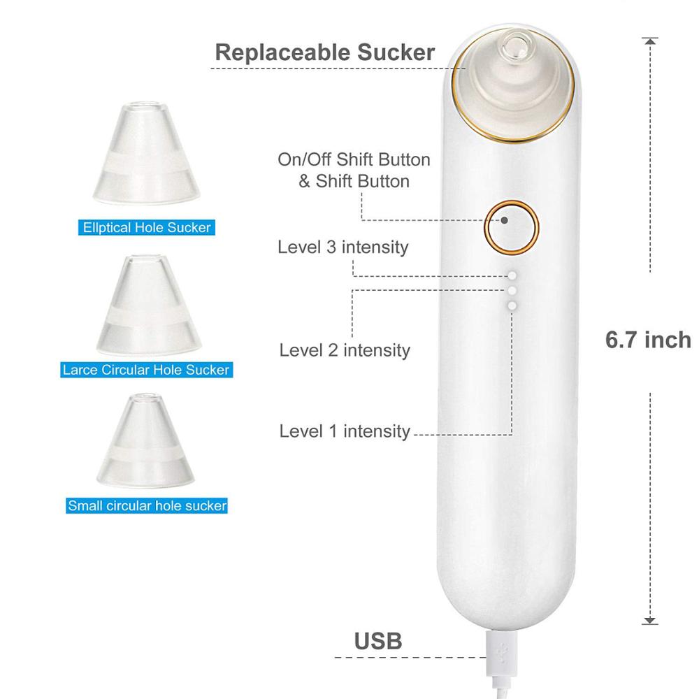 New Technology Multifunctional Vacuum Blackhead Remover Facial Pore Cleaner Dead Skin Comedo and Blackhead Removal Extractor